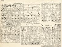 Eau Claire County - Bridge Creek, Otter Creek, Fairchild, Brunswick, Wisconsin State Atlas 1930c